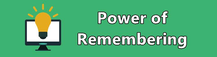 Characteristics of Computer Power of Remembering