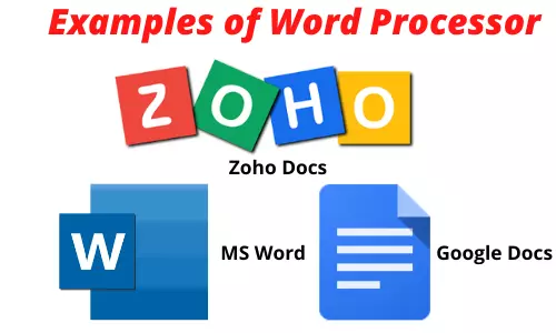 Examples of Word Processor software