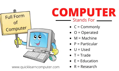 Full Form of Computer