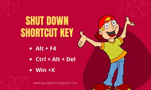 Shut Down shortcut key