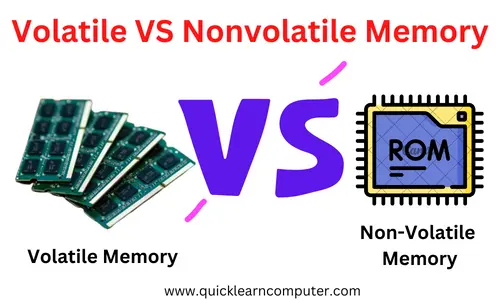 Differences between Volatile and Non-volatile memory